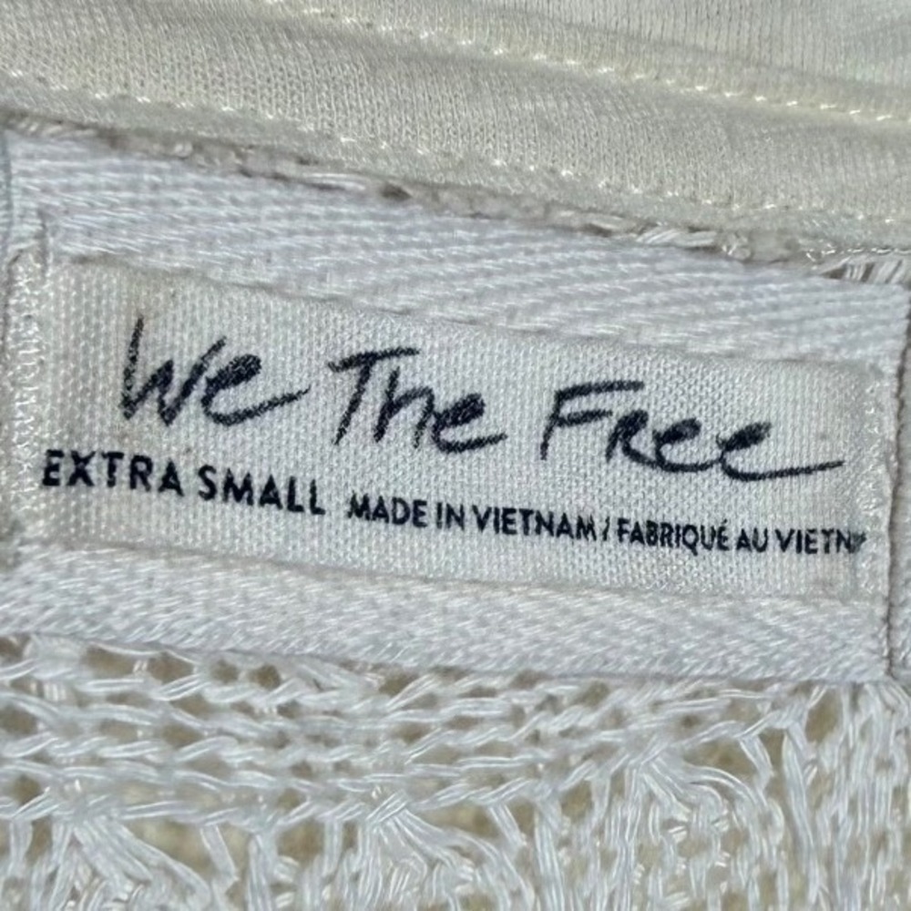 Free People We The Free Thien's Hacci Sweater Top XS Beach Oversized‎ Layering - Picture 4 of 16